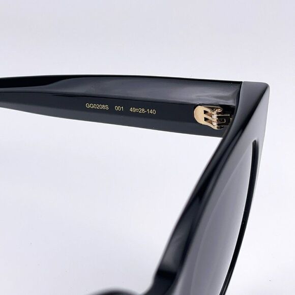 SALE! NEW Gucci  GG0208S 001 Black Gray Mirrored Gradient main image 9
